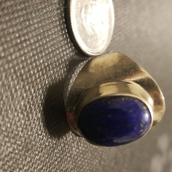 Beautiful plan Lapis Ring. - Picture 2 of 4